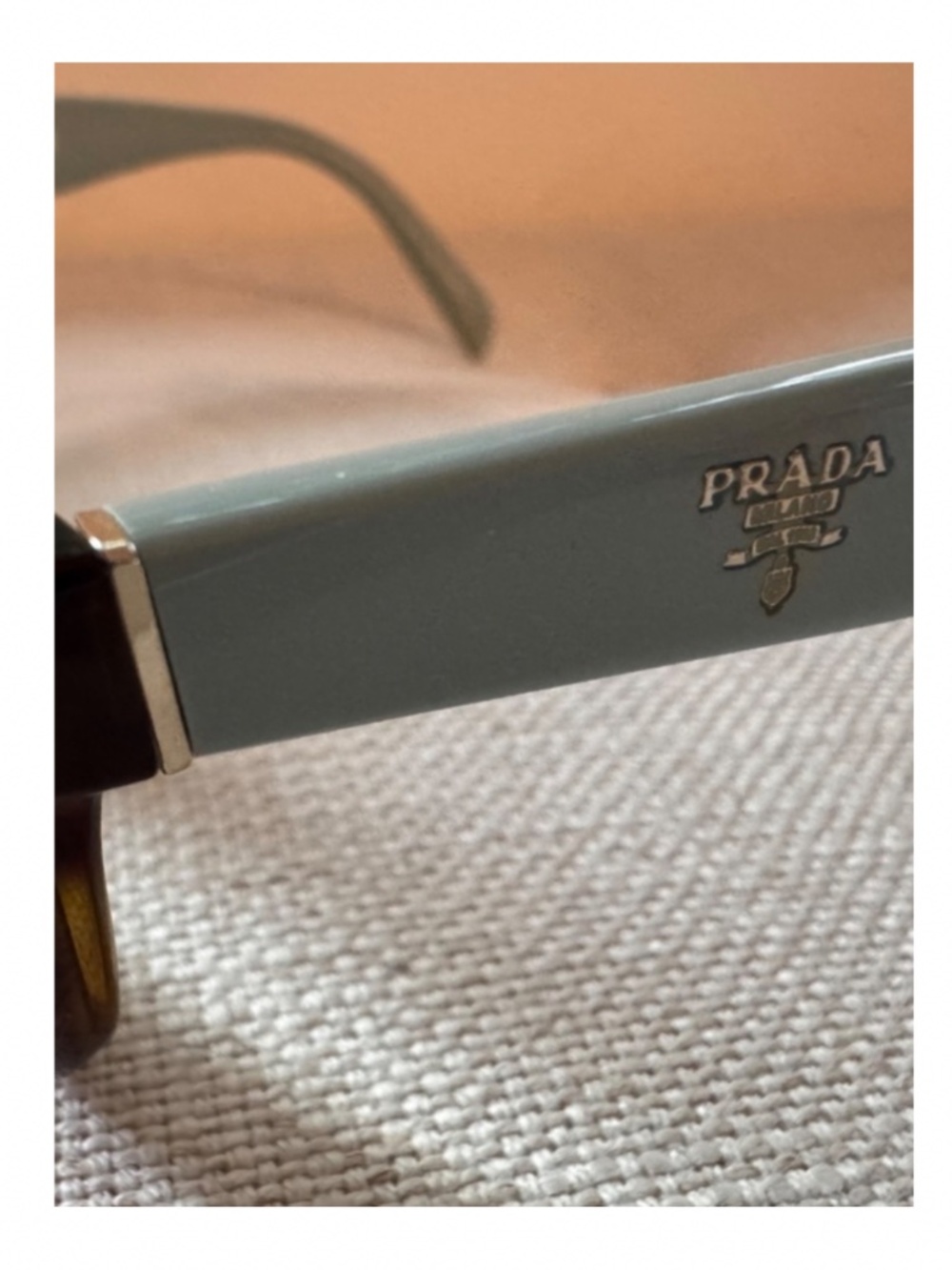 Authentic Prada VPR 18T Eyeglass Frames | Tortoise & Aqua | Made in Italy